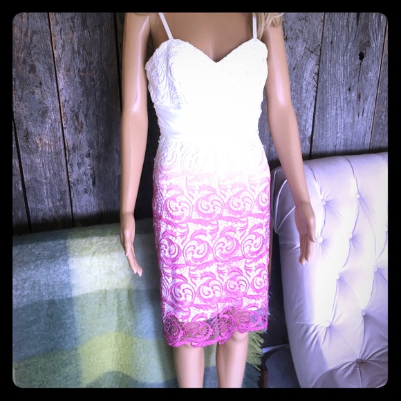 Ombré European formal dress size 38 NWOT - Picture 1 of 4